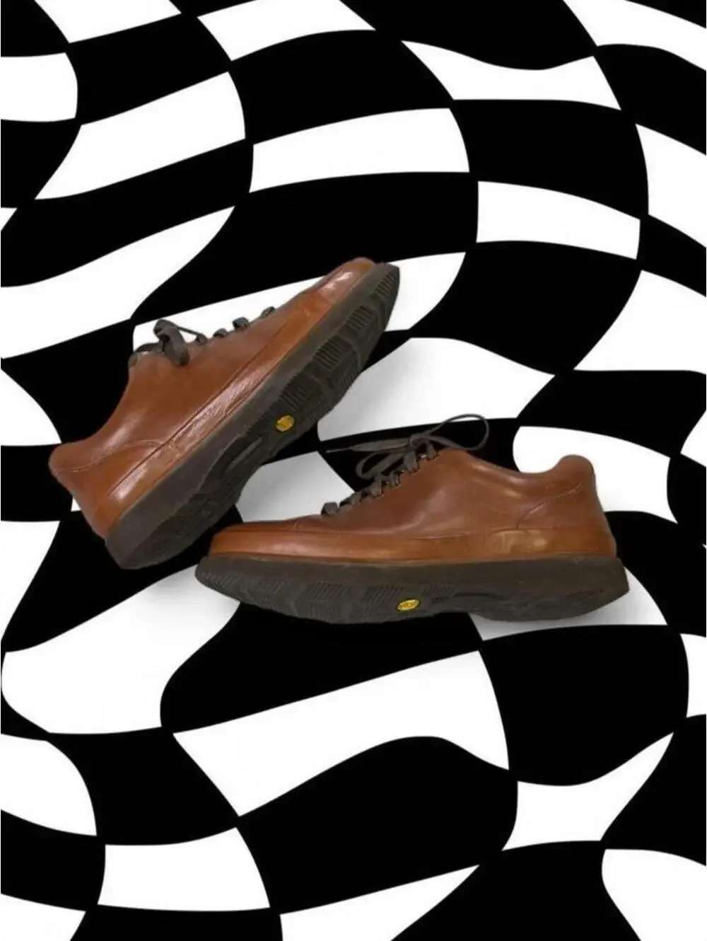 Samuel Hubbard Hush Puppies brown leather lace-up shoes